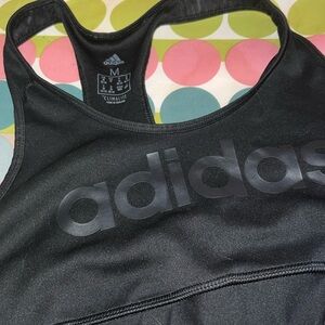 black adidas sports bra